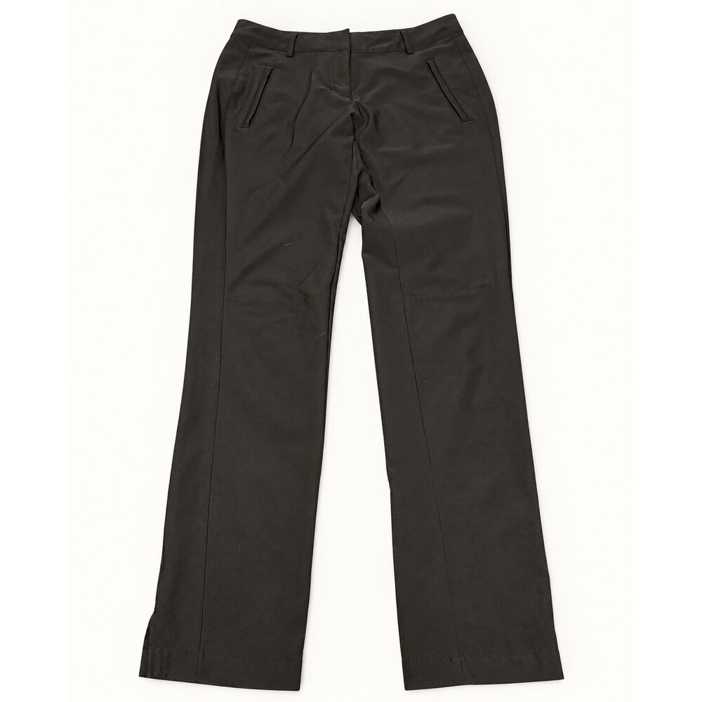 Slazenger Golf Pants Size 2 Black Straight Leg Pockets